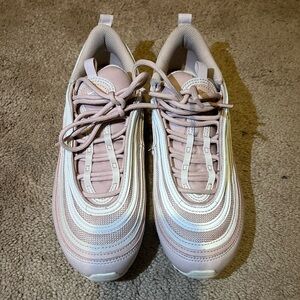 Women’s Pink and White Nike Air Max 97s